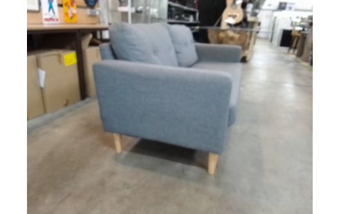 CANAPE 3 PLACES TISSU GRIS