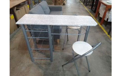 BAR METAL + 2 TABOURETS