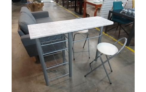 BAR METAL + 2 TABOURETS