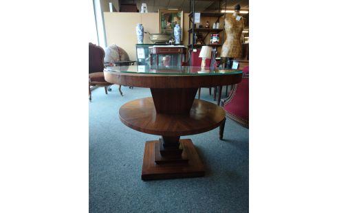 SELLETTE ART DECO PLATEAU VERRE