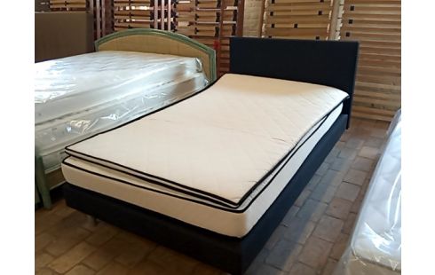 LIT BOXSPRING TISSU 120/200+MATELAS