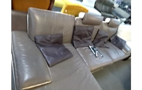 CANAPE D'ANGLE GAUCHE CUIR CHATEAUD'AX