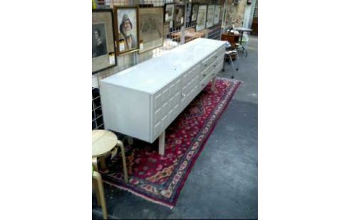 SIDEBOARD HOLZ GRAU 3-TÜREN 3-SCHUBL.