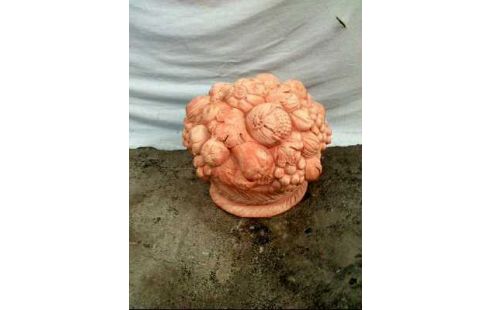 GARTENDEKO TERRAKOTTA <OBSTKORB> 2-TEILIG