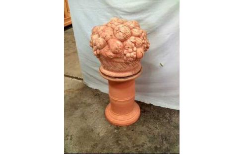 GARTENDEKO TERRAKOTTA <OBSTKORB> 2-TEILIG