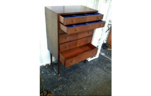 KOMMODE NUSSBAUM DUNKEL 6-SCHUBLADEN