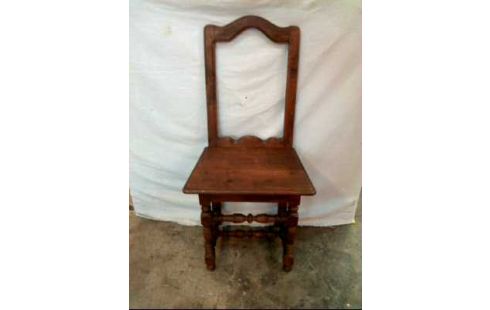 STUHL HOLZ DUNKEL ALT