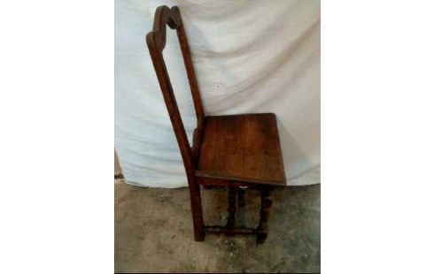 STUHL HOLZ DUNKEL ALT