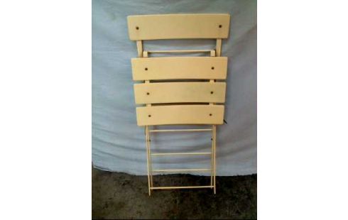 GARTENSTUHL METALL GELB KLAPPBAR