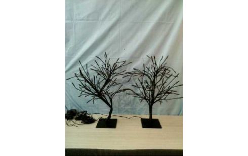 GARTENLAMPE 2ER-SET SCHWARZ BAUMFORM