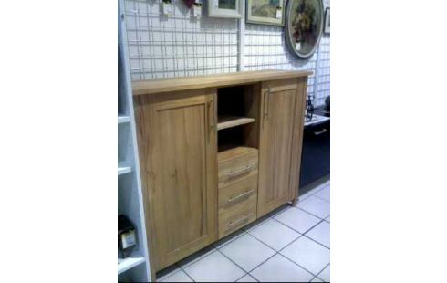 SIDEBOARD HOLZ BUCHE 2-TÜREN 2-EBENEN 3-SCHUBL.