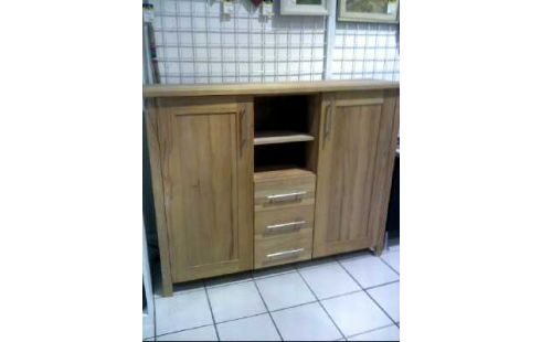 SIDEBOARD HOLZ BUCHE 2-TÜREN 2-EBENEN 3-SCHUBL.