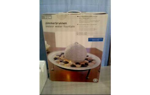 ZIMMERBRUNNEN <TCM> STEINKUGEL GLASSCHALE