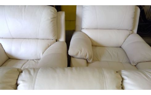 SALON CUIR RELAX 3+1+1 CHATEAU D'AX