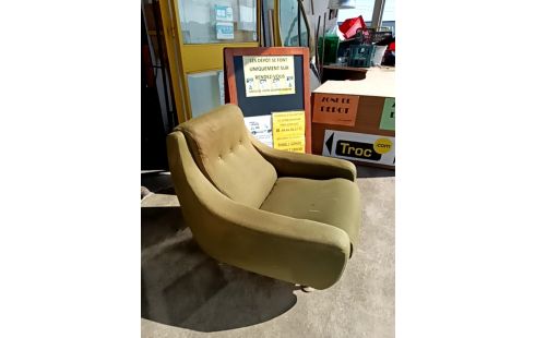 FAUTEUIL TISSU VINTAGE 50/60