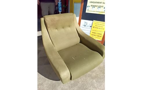 FAUTEUIL TISSU VINTAGE 50/60