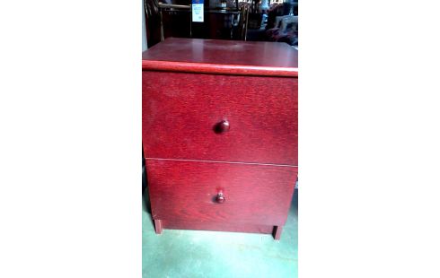 NACHTKASTJE 2 LADEN MAHONIE KLEUR