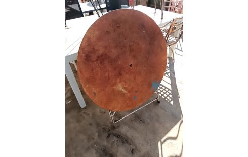 TABLE RONDE DE JARDIN METAL