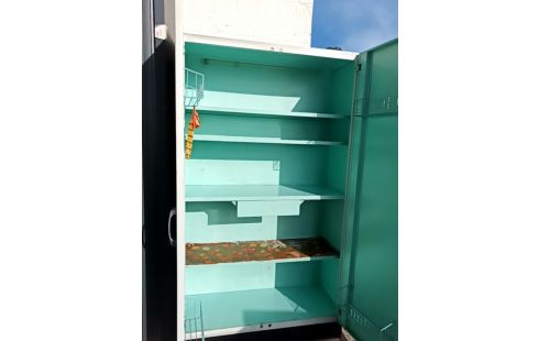 ARMOIRE MÉTAL VINTAGE BLC