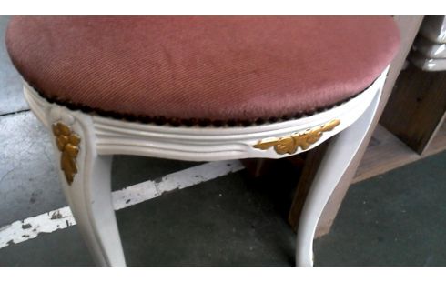 SILLA ESTILO LUIS XIV ROSA TERCIOPELO