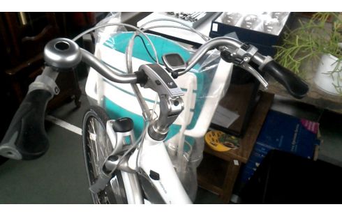 DAMENRAD ELEKTRISCH WEISS GRAU