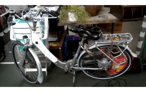 DAMENRAD ELEKTRISCH WEISS GRAU