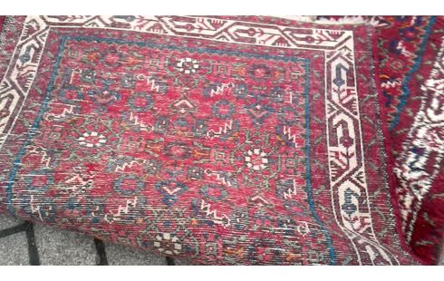 KILIM BORDEAUX BEIGE BLEUE