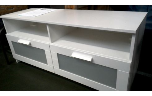 MEUBLE TELE BLANCHE IKEA 2 TIROIRS
