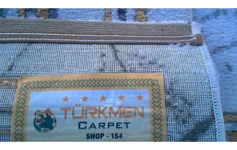 TEPPICH BEIGE GRAU GELB DAS STÜCK