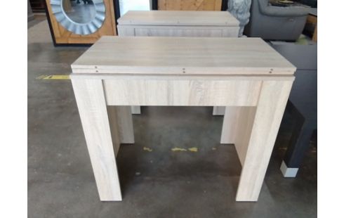 CONSOLE TABLE EXTENSIBLE MELAMINE 2 ALLONGES L'UNITE