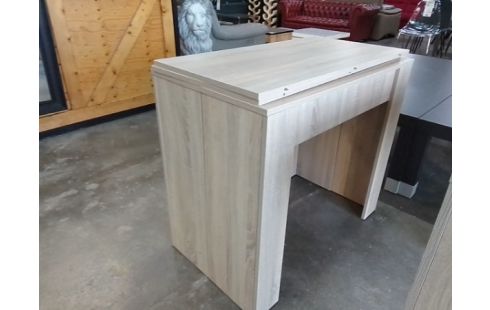 CONSOLE TABLE EXTENSIBLE MELAMINE 2 ALLONGES L'UNITE