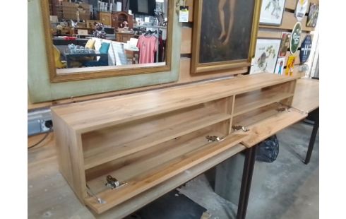 MEUBLE TV MURAL MELAMINE IMITATION BOIS