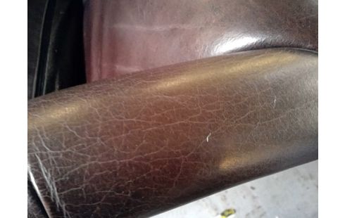 FAUTEUIL CUIR BRUNS LA PAIRE