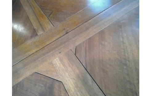 SALLE A MANGER 3 PIECES MERISIER TABLE +BUFFET VITRÉ+ DRESSOIR (CLEFS)