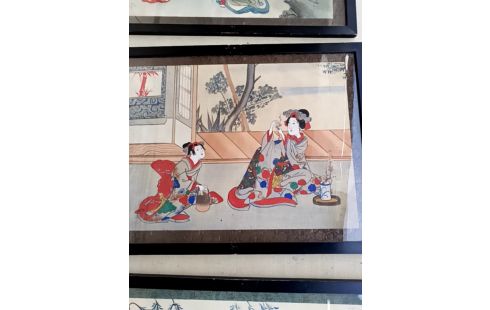 ESTAMPE JAPONAISE SUR PAPIER