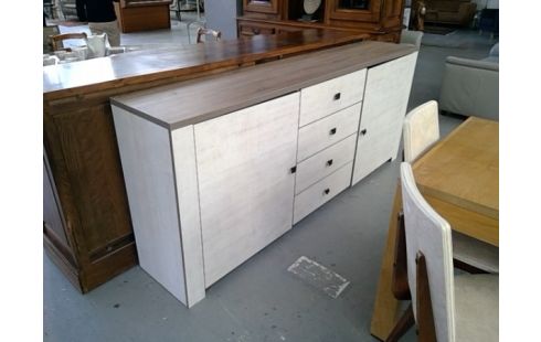 BUFFET MODERNE 2 P 4 TIROIRS CENTRAUX