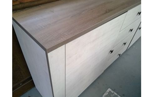 BUFFET MODERNE 2 P 4 TIROIRS CENTRAUX