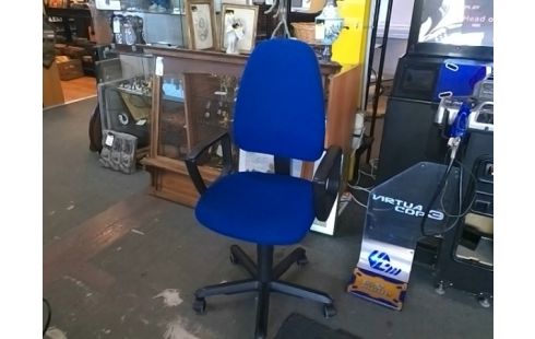 FAUTEUIL DE BUREAU REGLABLE SUR ROULETTE BLEU