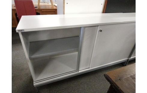 MEUBLE BAS BLANC PERFORÉ 160X90CM