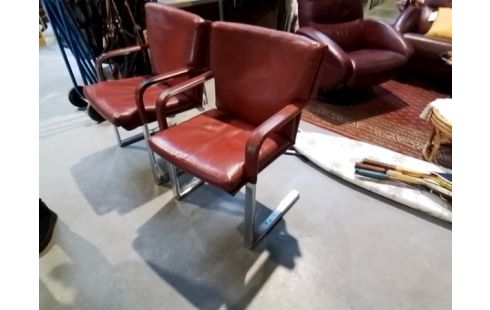 FAUTEUIL CUIR ET MÉTAL MATTEO GRASSI