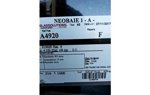 FENETRE DOUBLE VITRAGE PVC 115/46