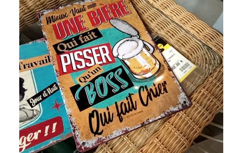 PLAQUE METAL PLAQUE EMAILLEE