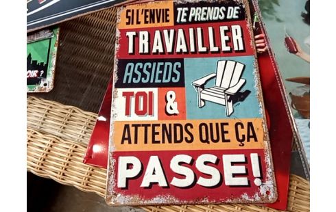 PLAQUE METAL PLAQUE EMAILLEE