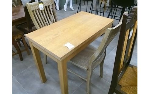 TABLE BOIS CLAIR A RALLONGE