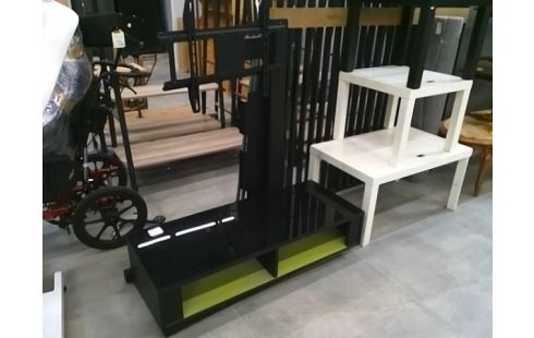 MEUBLE TV AVEC SUPPORT ECRAN PLAT INTEGRE LAQUE