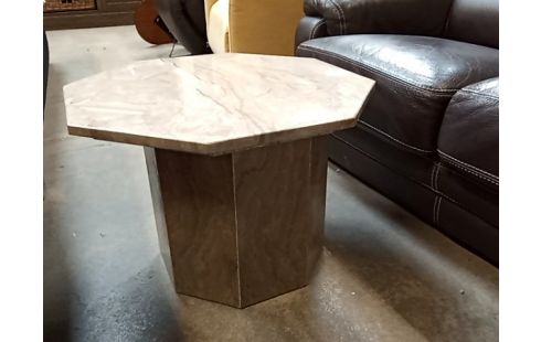 TABLE BASSE MARBRE OCTOGONALE