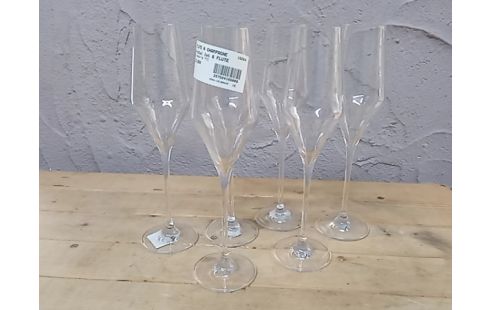 FLUTE A CHAMPAGNE cristal lot 6