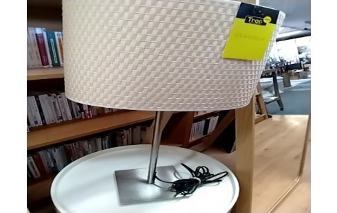 LAMPE DE CHEVET BEIGE PIED GRIS