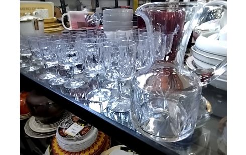 SERVICE Verres cristal avec carafe l'ensemble