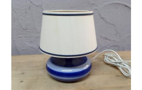 LAMPE PIED gres bleu